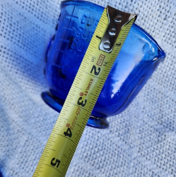 Vintage Cobalt Blue Glass Measuring cup - Picture 6 of 8